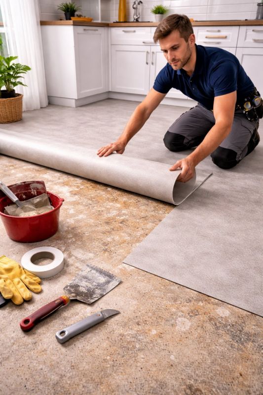 Linoleum Floor Installation in Braselton, GA