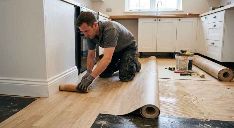 Sheet Linoleum Installation in Winterville, GA