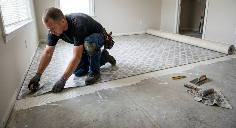 Sheet Vinyl Installation in Winterville, GA