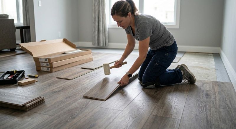 Vinyl Plank Floor Installation in Winder, GA