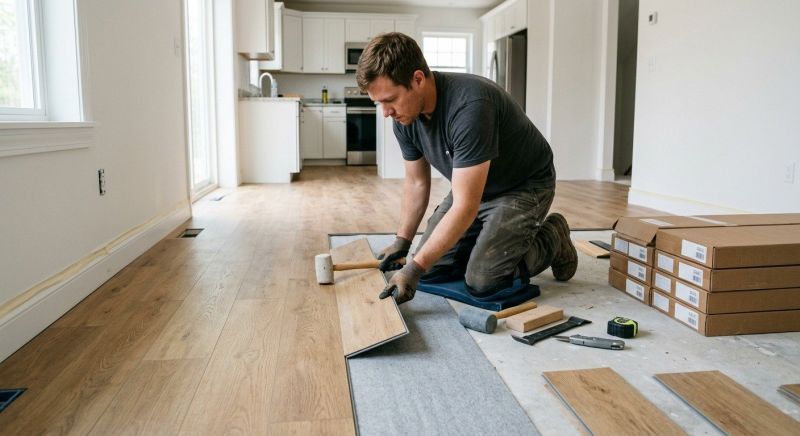 Vinyl Plank Floor Installation in Winder, GA